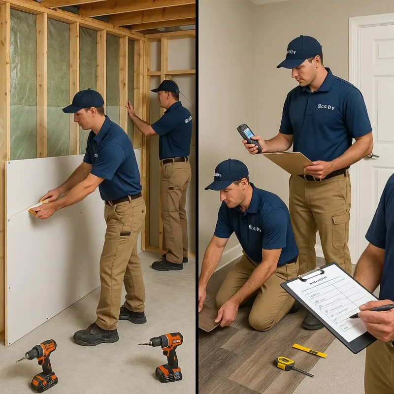 Repairs and Reconstruction process in Lepanto, AR